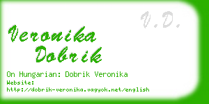 veronika dobrik business card